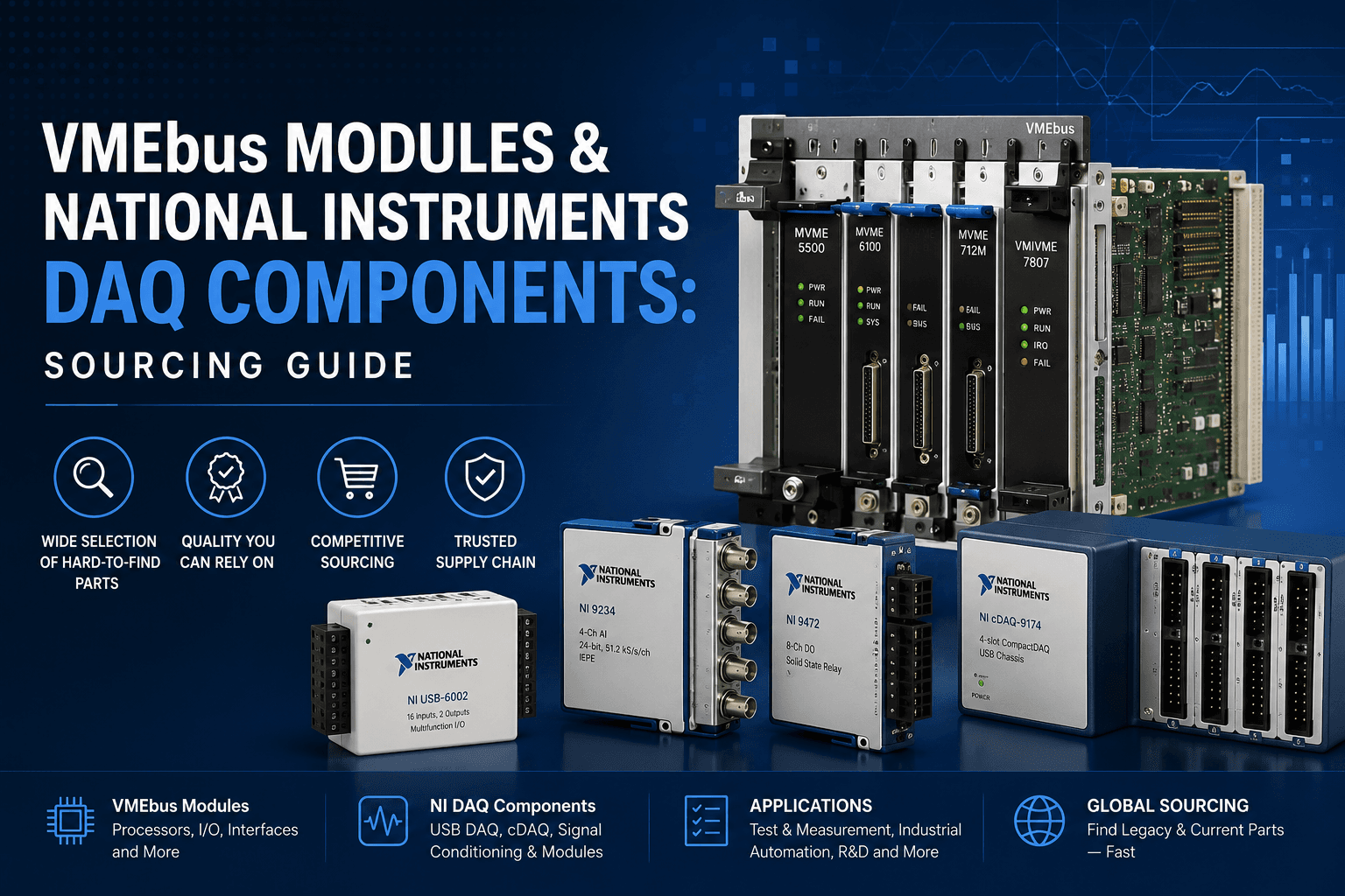 VMEbus Modules & National Instruments DAQ Components: Sourcing Guide